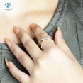 thumbnail image 3 of Genuine 1/7 CTW White Diamond Open Ring in Sterling Silver, 3 of 5
