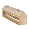 thumbnail image 2 of Comedero de madera para palomas, bebedero para aves de corral, dispensador de comida para aves de corral. 60 centímetros, 2 of 9