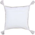 thumbnail image 4 of LR Home Ox Bay Hand-Woven Tan/White Solid All-Natural Cotton Pillow Cover, 4 of 9