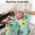 thumbnail image 5 of Pioneer Flower Floral Print Pattern Bathroom Rugs Mat, Non Slip Microfiber Bathroom Rug with Rubber Backing, Soft Mats for Bathroom Floor Tub Shower, 20"x32", 5 of 5