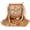 Tan, variant on Berlin hand-carved Fringed Bag Cowhide Hand Bag with Floral Hand Tooling