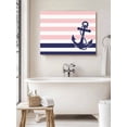 thumbnail image 6 of Anchor Pink Wall Art for Living Room,Canvas Picture Wall Decor for Bathroom Bedroom,Modern Navy Blue White Striped Nautical Painting Artwork for Office Kitchen Hallway Dining Room Home Decor 20"x24", 6 of 8