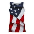thumbnail image 4 of Mens Workout Tank Top Undershirt Independence Day USA Flag Tops 4th of July Tank Shirts Gym Athletic Fitness Sports Workout Sleeveless T-Shirts, 4 of 4