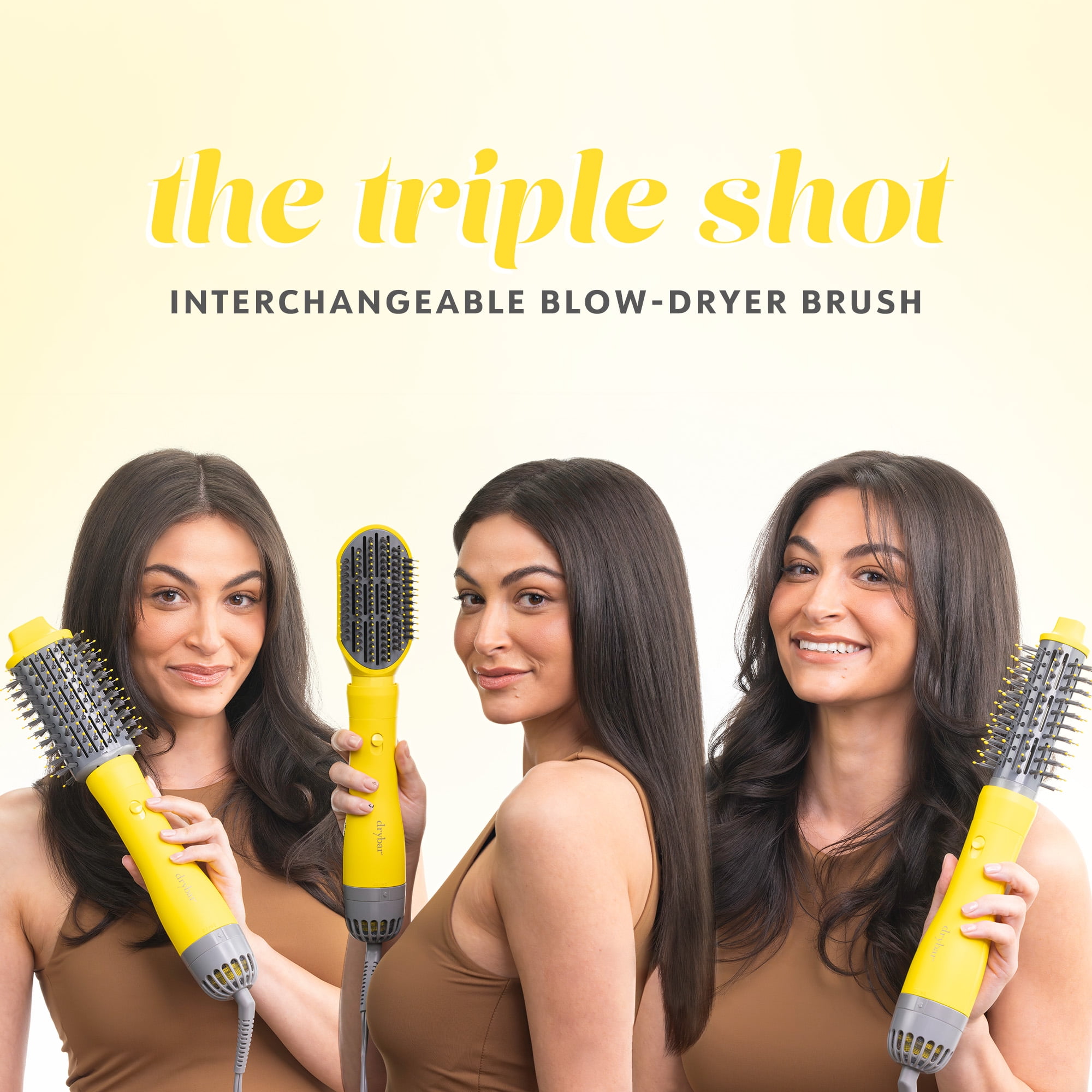 Drybar The Triple Shot Interchangeable Blow-Dryer Blowout Hair Brush
