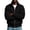 Black, variant on Mens Full Zip up Sweatshirt Causal Lightweight Fleece Long Sleeve Athletic Jackets Mock Neck Workout Active Track Jacket with Pockets