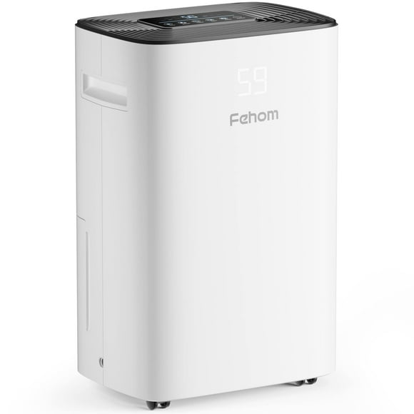 4500 Pies Cuadrados. Deshumidificador De Pies Con Manguera De Drenaje - Ideal Para Dormitorios, Sótanos, Baños Y Cuartos De Lavado - Con Panel De Control Digital, Temporizador De 24 Horas Y Pantalla F
