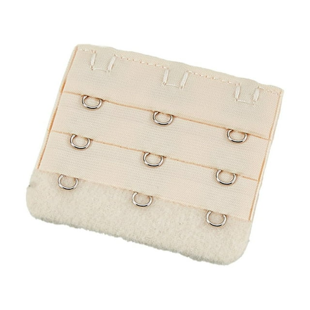 serony Extension Strap Bra Extender Buckle 3 Hook Women Accessories Practical Elastic Multicolor Clips Tight 3 Rows Underwear light flesh color