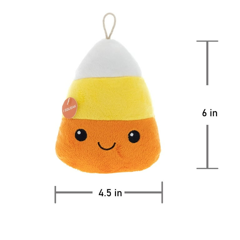 Vibrant Life Halloween Dog Toy 6 inch Squeaky Candy Corn Plush