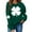 Green, variant on VgaVtl Sweatshirts for Women St Pattys Day Long Sleeve Tops for Women Shamrock Loose Holiday Lightweight Casual Tops,Beige L