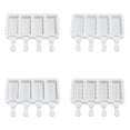 thumbnail image 2 of Molde De Silicona Para Helados Molde Para Paletas De Hielo De 4 Celdas Fabricante De Helados DIY Para Paletas De Postre Congelado ANGGREK Otros, 2 of 8