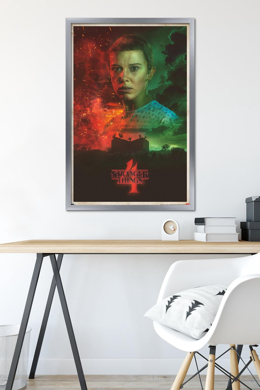 Netflix Stranger Things: Season 4 - Eleven One Sheet Wall Poster, 22.375" x 34" Framed
