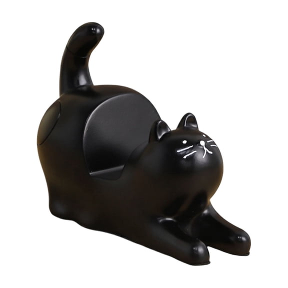 Cute Cat Shape Cell Phone Holder, Creative Desktop Decorative Ornament, Universal Tablet Stand for Desk and Tabletop Home Office Decoration Accessories
