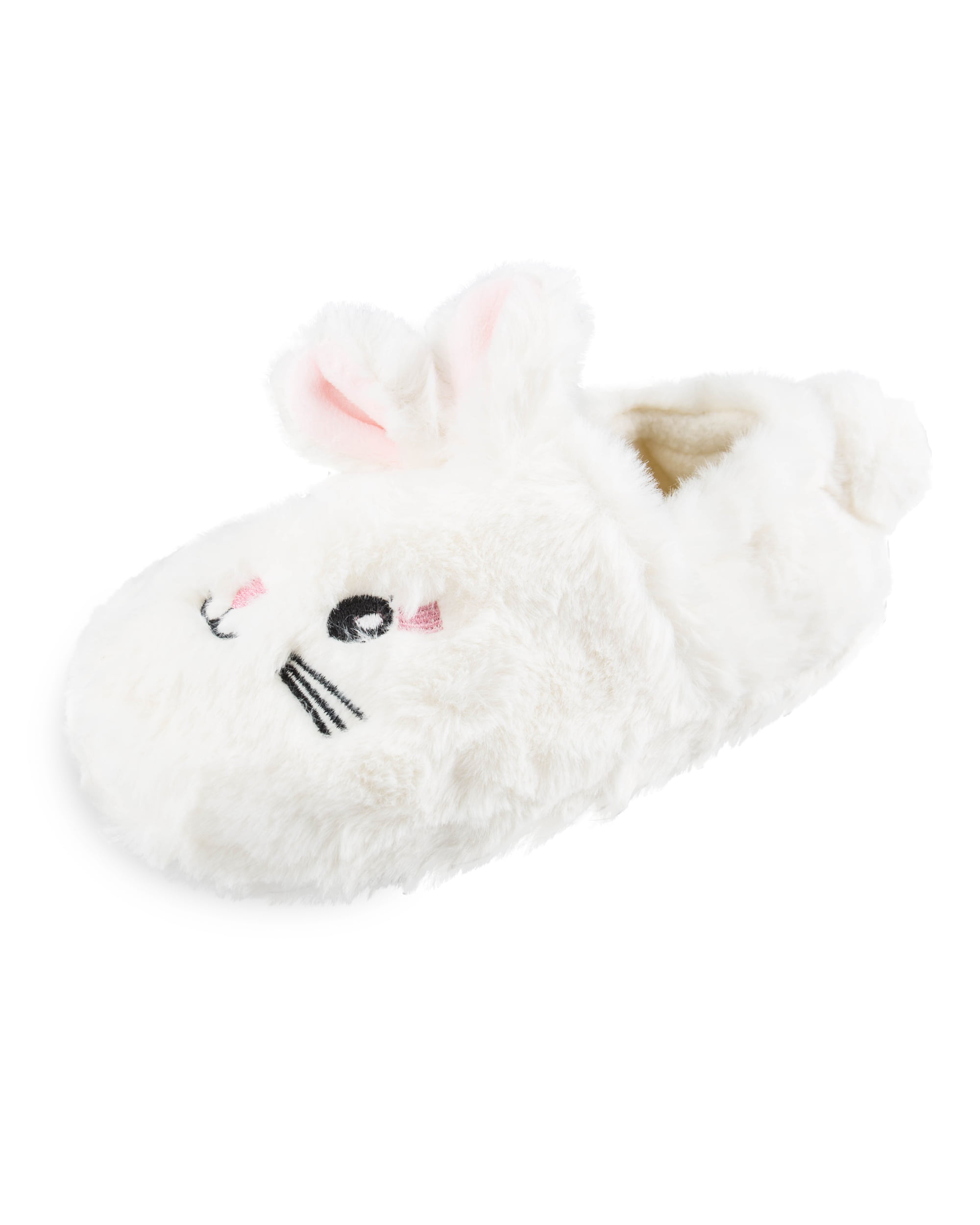Jessica Simpson Girls Fluffy Slip-on House Slippers with ( Bunny, Size Small (11-12)) Walmart.com