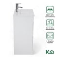 thumbnail image 2 of Gabinete Para Baño KingsHouse Mueble Lavamanos ovalín Monomando 2 Cajones Organizador Fibra de Madera MDF blanco, 2 of 7