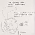 thumbnail image 2 of Martyr (Canada Metal Pacific)  CM3858399KITZ; Anode Vp 3Pc Kit Zinc, 2 of 2