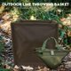 thumbnail image 4 of Outdoor Collapsible Trash Can Large Capacity 33L Oxford Cloth Collapsible Throw Line Storage Basket for Travel Picnic Camping Barbecue OD Green, 4 of 5