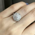 thumbnail image 2 of HOOUN Fashion 925 Silver Rings for Women Cubic Zirconia Wedding Party Jewelry Size6-10-9-#11, 2 of 5