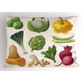 thumbnail image 2 of Ambesonne Vegetable Pillow Sham, Exotic Fresh Food, 26" X 20", Multicolor, 2 of 2