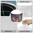 thumbnail image 6 of Uorisanigo Car Hood Cover Stretch Polyester Galaxy Wolf Car Bonnet Banner Removable All Weather Universal Cars Hood Protective Accessories for SUV Sedan Truck Pickup, 6 of 7