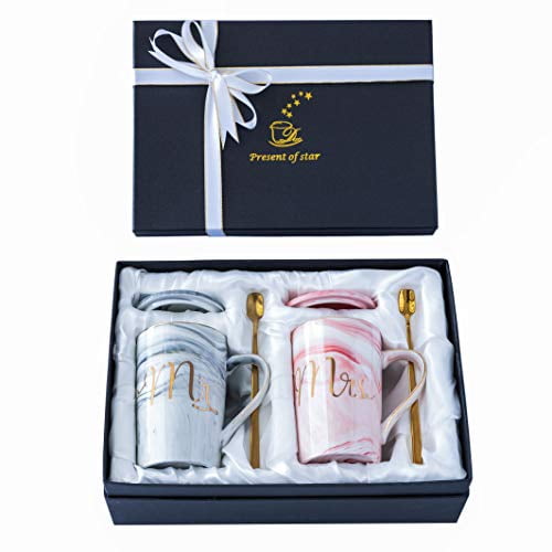 SFHMTL Ceramic Bride Cup Marblr Coffee Mug Proposal Wedding Bridal Shower Gifts