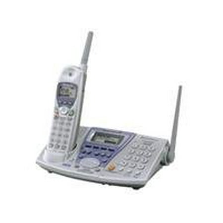 Panasonic KX-TG2740S - Cordless phone - answering system with caller ID/call waiting - 2.4 GHz - 4-way call capability - 2-line operation - silver
