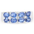 thumbnail image 3 of 2.19 Carat Genuine Kyanite and White Topaz .925 Sterling Silver Ring QJ Model, 3 of 3