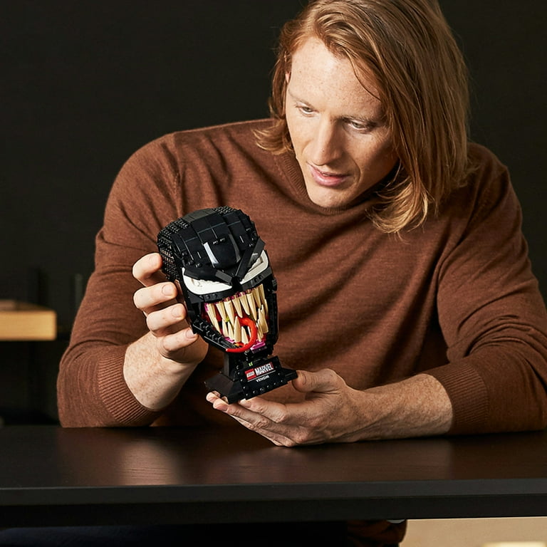 LEGO Marvel Spider-Man Venom Mask 76187 - Home Décor Display, Gift