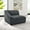 Charcoal, variant on Comprise Left-Arm Sectional Sofa Chair-EEI-4415