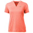 thumbnail image 2 of Women's Cutter & Buck Heather Orange Oklahoma State Cowboys Forge Blade V-Neck Top, 2 of 3