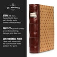 thumbnail image 4 of Bellagio-Italia Tuscany CD/DVD Storage Binder - Crimson Red - Leather - 144-Disc Capacity - Storage Organizer for DVDs, CDs, Blu Rays, & Video Games - Acid-Free Binder Organizer Sheets - 3 Pack, 4 of 6