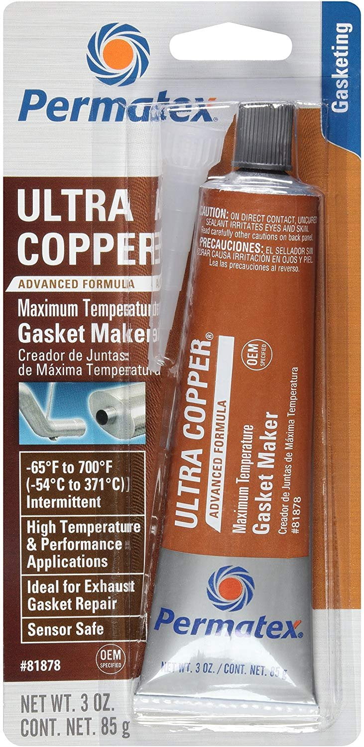 Permatex 81878 Ultra Copper Maximum Temperature RTV Silicone Gasket