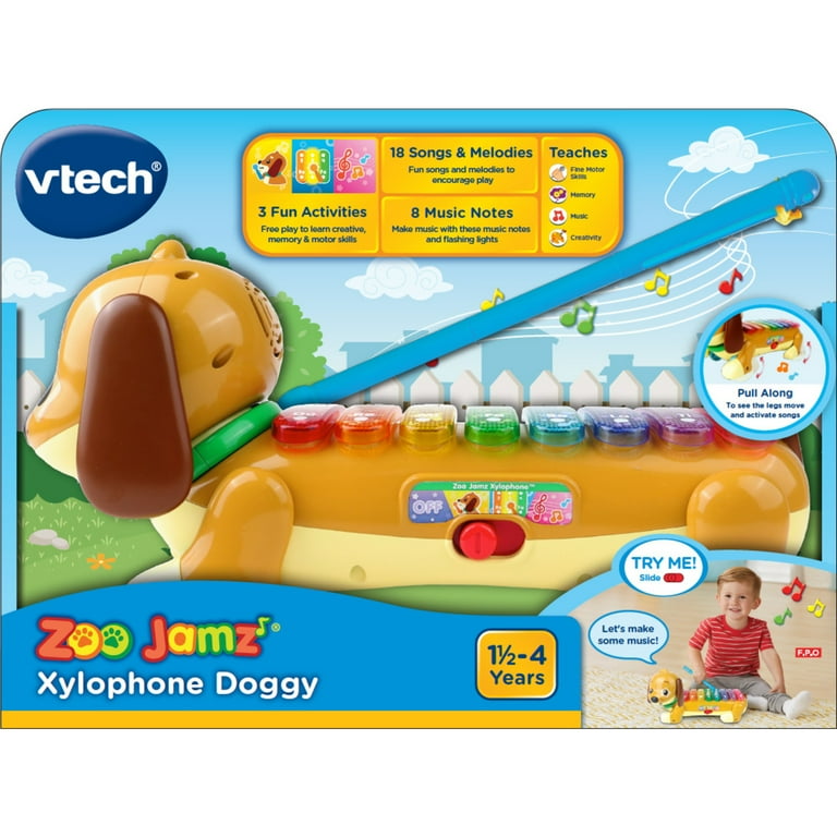 VTech Zoo Jamz Doggy Xylophone with Accessories, Baby and VTech Zoo Jamz Doggy Xylophone with Accessories, Baby and