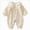 A10-Newborn One-Piece Jumpsuit-Coffee, variant on 9-12 Months Preemie Baby Girl Long Sleeve Romper Buttons Girl Clothes Infant Spring Outfits Sleeper Jumpsuit