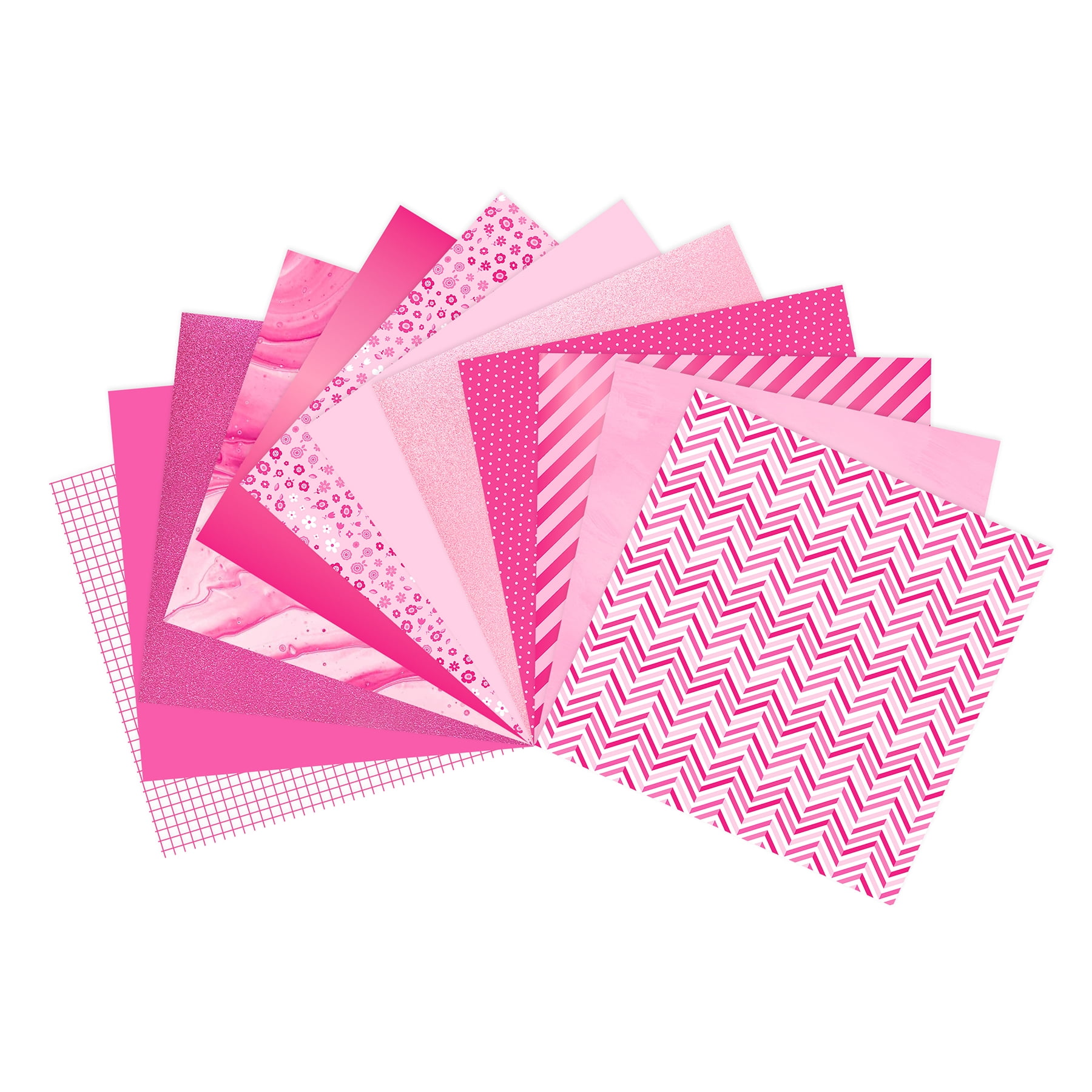 24 Sheets 12" x 12" Specialty Pinks Paper Pad by Recollections - Acid Free Paper for Scrapbooks - Invitations - Greeting Cards - and Arts & Crafts - 1 Pack