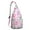 Pink-86, variant on Cute Dino Sling Backpack - Cartoon Dinosaur Pattern Shoulder Bag, Compact Water-Resistant Pack for Travel Essentials