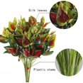 thumbnail image 2 of HESHENG 4pcs Artificial Fall Flowers No Fade Faux Autumn Plants Fake Indoor Outdoor Greenery for Thanksgiving Christmas Wedding Party Home Garden Decor, 2 of 7