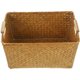 thumbnail image 5 of Cesta de algas marinas con asa de madera, cesta de escritorio rectangular, organizador de almacenamiento para baño, 5 of 8