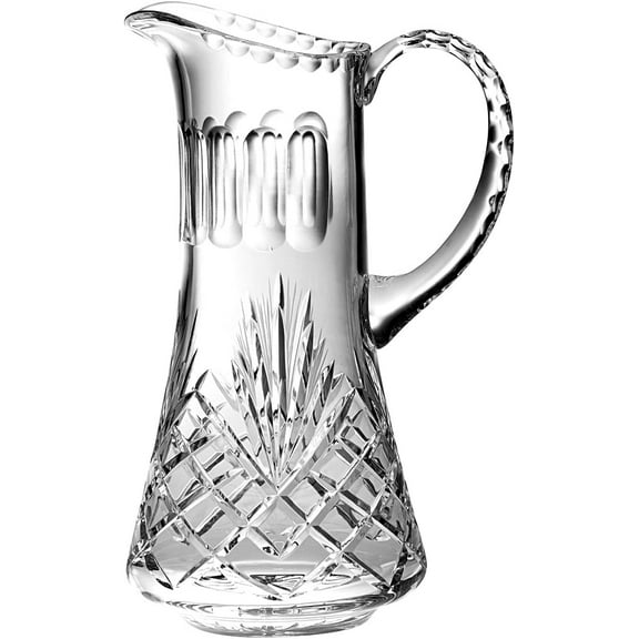Barski - Hand Cut - Mouth Blown - Crystal Pitcher - 54oz. - 11" Height - Made in Europe