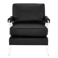thumbnail image 2 of TOV Furniture Serena Black Eco-leather and Lucite Chair, 2 of 5