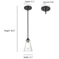 thumbnail image 5 of Natalie 1 - Light Rubbed Bronze Dark Brown Pendant Light, 5 of 6