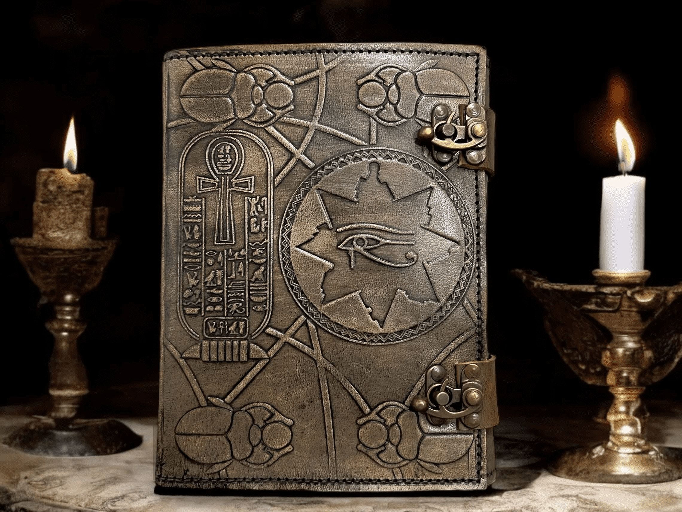The Book of Hamunaptra Leather Journal  Book of  Dead  Evil Necronomicon Book of Shadows Journals Spell Books 8x6 in 200 Pages