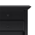 thumbnail image 4 of Amherst SOLID WOOD 24 inch Wide  Bedside Nightstand Table in Black, 4 of 7