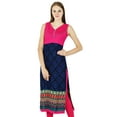 thumbnail image 1 of Kurti Ethnique Indienne Bollywood Kurta Femme Haut Décontracté Tunique Robe, 1 of 3