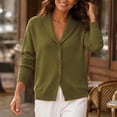 thumbnail image 5 of Xdegoge Womens Shawl Collar Cardigan Sweaters Button Down Long Sleeve Loose Fit Knit Tops Casual Fall Winter Open Front Outerwear Cozy Coat for Daily Wear, 5 of 5