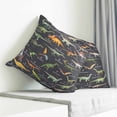 thumbnail image 3 of Grey Dinosaur Pillow Covers 20x20 Inch Decorative Throw Pillow Cover, Vintage Letters Farm Animals Sofa Pillowcases Accent Cushion Case Home Decor Bedroom Living Room, 3 of 6