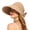 A1_Khaki, variant on Wide Brim Empty Top Sun Hat with Bow Knot Uv Protection Adjustable Back Tie Visor Cap Lightweight Packable Breathable Outdoor Beach Golf Travel Sun Hat Sun Visor Hat for Women Black One Size