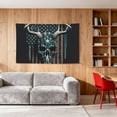 thumbnail image 5 of American Flag Camouflage Deer Skull Camo Four Hole Decorated Banner Flag for Garden Yard Home Decoration Indoor Outdoor 2x3 Ft, 5 of 7
