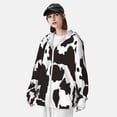 thumbnail image 3 of Balery Cow Skin 2 Sudadera ligera de manga larga con capucha y protección solar UPF 50+ para hombre y mujer, ideal para pesca y running-XX-Large, 3 of 7