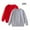 Gray, variant on OGLCCG 2-Pack Unisex Kids Crewneck Sweatshirt Long Sleeve Cotton Pullover Tops For Boys and Girls Lightweight Thin Solid Color Shirts 1-11 Years