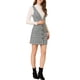 thumbnail image 2 of INSPIRAR CHIC Vestido Tirantes Sin Mangas Pinafore Houndstooth L Negro Verde, 2 of 8